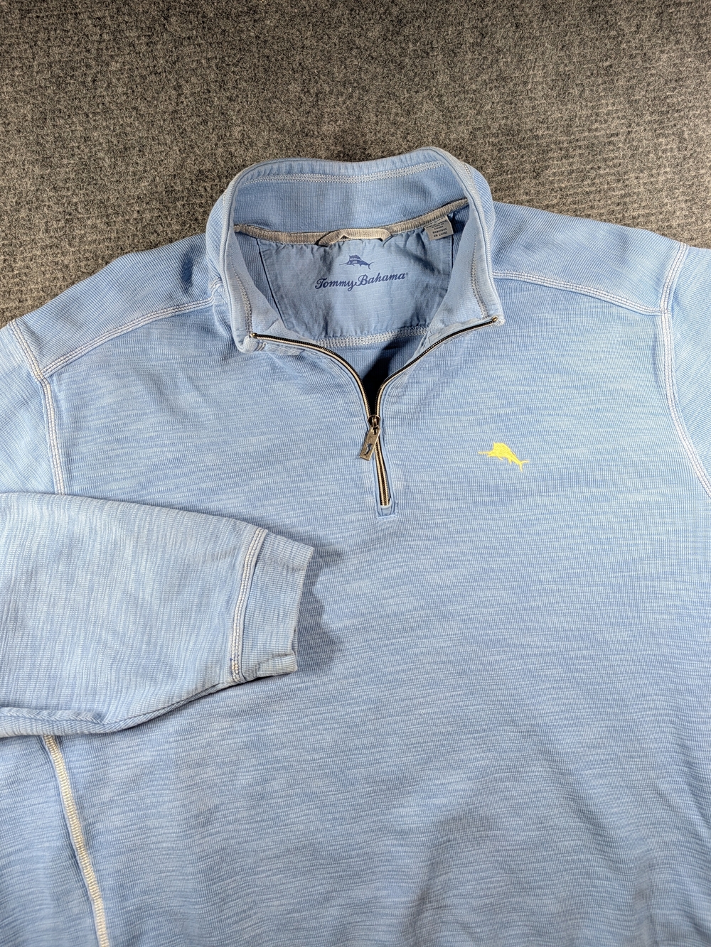 Tommy Bahama Tobago Bay Sweatshirt Half Zip Blue Men's 3XLB Golf Pullover